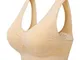 Zoerea Reggiseno Sportivo da Donna Taglia Larga Comfort Traspirante Bra con Cuscinetti Rim...