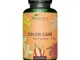 COLON Care | 120 capsule | 100% Naturale con Psillio, Zenzero, Finocchio e Fermenti Lattic...