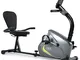 ISE Cyclette Orizzontale con Sella Regolabil, Recumbent Ergometro Ideale per Allenamento d...