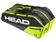 Head Core 6R Combi, Borsa per Racchetta Unisex Adulto, Nero/Giallo Neon