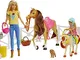 Barbie Ranch Chelsea, Playset Giocattolo con Due Bambole, Cavalli e Accessori, per Bambini...