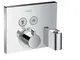 hansgrohe ShowerSelect Miscelatore termostatico ad incasso per 2 utenze con connessione fl...