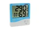 Ballylelly Per HTC-1 LCD interno elettronico digitale misuratore di umidità temperatura te...