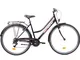 F.lli Schiano Voyager, Bici Trekking Donna, Nero-Rossa, 28''