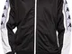 FELPA UOMO KAPPA JACKET 222 BANDA 10 AHRAN 3031QC0 (L - 903 BLACK-WHITE)