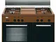 Glem Gas Cucina a gas forno a gas 4 Fuochi cm 90x60con cl. A+ Marrone Aer96Ac