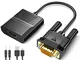 FOINNEX Adattatore da VGA a HDMI, Convertitore VGA to HDMI con Audio, 1080P Adapter VGA Ma...