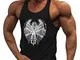 MEIHAOWEI Uomo Bodybuilding Canotta Palestre Fitness Allenamento Fitness Gilet Senza Manic...