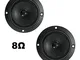 Coppia Tweeter Magnetici 10 Cm 100mm a Cupola da 25mm, Impedenza Nominale: 8 Ohm, Program...