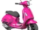 Tecnobike Shop Moto Elettrica Piaggio per Bambini Vespa GT GTS Sport 12V con Rotelle Luci...