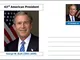 US Presidents - souvenir postcard (glossy 6" x 4" [15cm x 10cm] card) - George W Bush - un...