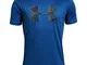 Under Armour Tech Big Logo Solid Tee Maglietta A Maniche Corte, Bambino, Blu, YLG