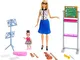 Barbie- Carriere Insegnante di Musica Playset con 2 Bambole, Lavagna, 4 Strumenti Musicali...
