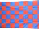 Digni Bandiera a Quadri Blu-Rosso - 90 x 150 cm Sticker Gratis