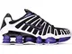 Nike Shox TL, Scarpe da Corsa Uomo, Nero/Bianco/Morado Cancha, 44.5 EU