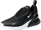 Nike W Air Max 270, Scarpe Running Donna, Black/Anthracite/White 001, 40 EU