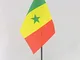 AZ FLAG Bandiera da Tavolo Senegal 15x10cm Punta Dorata - Piccola BANDIERINA Senegalese 10...