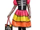 Ciao - Skull Flower Girl Costume con Velo e Borsetta per Bambini, Multicolore, 8-10 anni,...