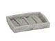 WENKO Portasapone Granite - finitura effetto pietra, Poliresina, 13.5 x 2.2 x 9.1 cm, Grig...