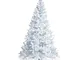 Nataland Albero di Natale Artificiale Bianco Modello Polo Nord Altezza 180 Cm, Abete Super...