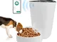 Pawmate Distributore Automatico Cibo Gatti Cani WiFi, 4L Distributore di Crocchette per An...