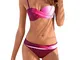 MERICALe Donne del Beachwear dello Swimwear Gradient Stampa 2 Pezzi Bikini Swimsuit Costum...
