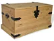 vidaXL Legno di Pino Messicano Cassapanca Corona Range Baule Cassa Panchina