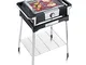 Severin PG 8116 Barbecue Elettrico Style, Temperatura Fino a 320°C in 10 Minuti, Safe Touc...