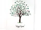 KATINGA Tela per matrimonio - motivo ad albero con detto stampato "Oggi Sposi" - penna e t...