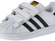 adidas - Superstar Cf I, Scarpine primi passi Unisex – Bimbi 0-24, Bianco (Footwear White/...