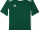 adidas Entrada 18 JSY Teamtrikot, T-Shirt Bambino, Verde (Collegiate Green/White), 13-14 a...