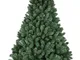 Albero di natale Pino 150 180 210 230 270 CM SUPER FOLTO REALISTICO VERDE NATALE (240CM)