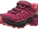 SALOMON Speedcross Bungee K, Scarpe da Trail Running Bambino, Rosso/Blu (Cerise/Navy Blaze...