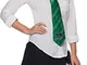 Rubie's Harry Potter Cravatta Serpeverde Slytherin Deluxe (39038), Verde e Grigio