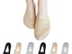 TAGVO 6Paia Donna Calzini Fantasmini Pizzo Nylon Cotone Invisible Salvapiede Ballerina Cal...