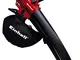 Einhell GC-El 2600 E Soffiatore/Aspiratore Elettrico per Foglie, 2.600 W, Rosso/Nero