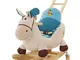 WCY Rockers Ride-ons Cavallo a Dondolo in Legno 2 in 1 Doppio Uso di Ruote for 6-48 Mesi I...