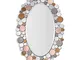 ADM Specchio Cerchi Specchio di Design Decorativo Moderno Grande da Parete HM029A12080