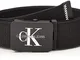 Calvin Klein J 4cm Adj.Monogram Canvas Belt Cintura, Nero (Black 001), 6 (Taglia Produttor...