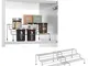 METALTEX ORGANIZADOR Vertical MODULABLE X-TEND, Detailed in The Description, Argento, 28x2...