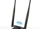 N/P Adattatore Antenna WiFi, Dongle USB 3.0 1200Mbps Dual Band 2.4GHz/300Mbps 5GHz/867Mbps...