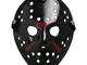 Landisun, maschera Horror da Hockey per costume Myers Jason Mask Black Adulti
