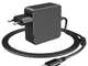 65W USB C Type C Caricabatteria di Potere Notebook Adattatore per Apple MacBook Pro, Lenov...