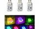 Yih Vane 3pcs Mini luci LED USB Touch e Voice Control per Interni Auto LED per Auto Comput...