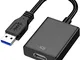 Adattatore da USB a HDMI, adattatore MBMT da USB 3.0 / 2.0 a HDMI, cavo grafico per monito...