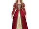 WIDMANN Principessa Medievale (Vestito con Sottogonna Crinolina, Copricapo, Multicolore, 8...