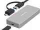 Sabrent Box Case USB 3.1 in Alluminio per SSD M.2 NVMe Grigio (EC-NVME)