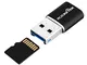 Lettore di schede portatile Rocketek USB 3.0 per schede micro SD, schede TF ad adattatore...