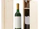 BELLE VOUS Cassette Legno Vino Vuote (2 Scatola Portavino) - 34,4 x 9,5 x 9,5 cm - Scatola...