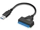 USB 3.0 a SATA22P hard drive cavo adattatore per 6,3 cm SSD/HDD hard disk esterno – SATA a...